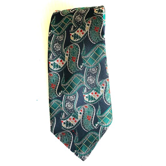 TWO Robert Talbott SPECIAL CHRISTMAS HOLIDAY 100% Silk Hand Sewn Tie LIMITED - Picture 11 of 15